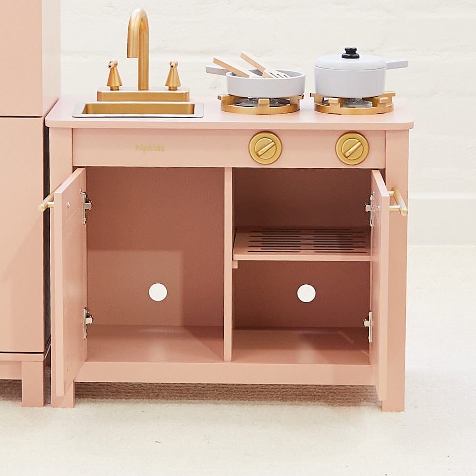 Little Boho Toy Kitchen Set Coral Pink