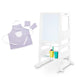 Little Helper Learning Tower (White) with Apron & Oven Glove Set