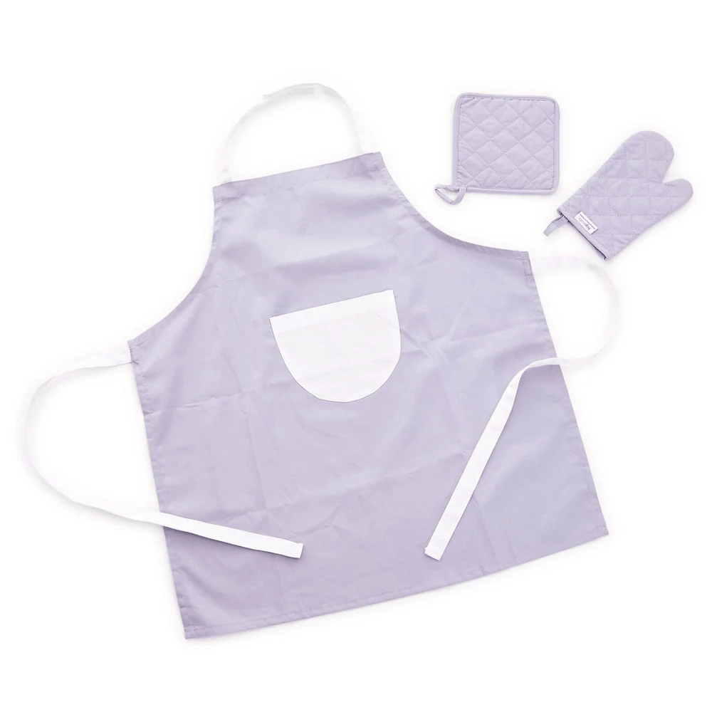 Little Helper Learning Tower (White) with Apron & Oven Glove Set