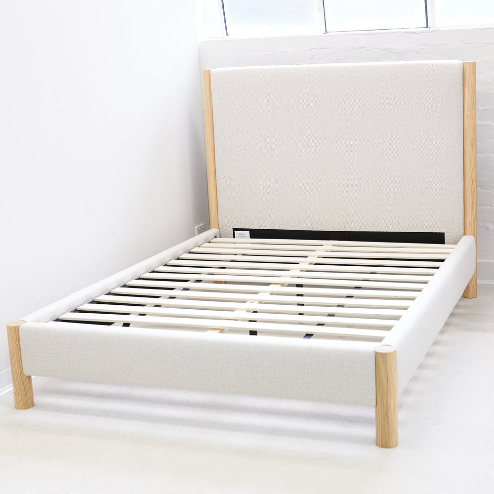 Madden Upholstered Bed - Nordic Latte Double