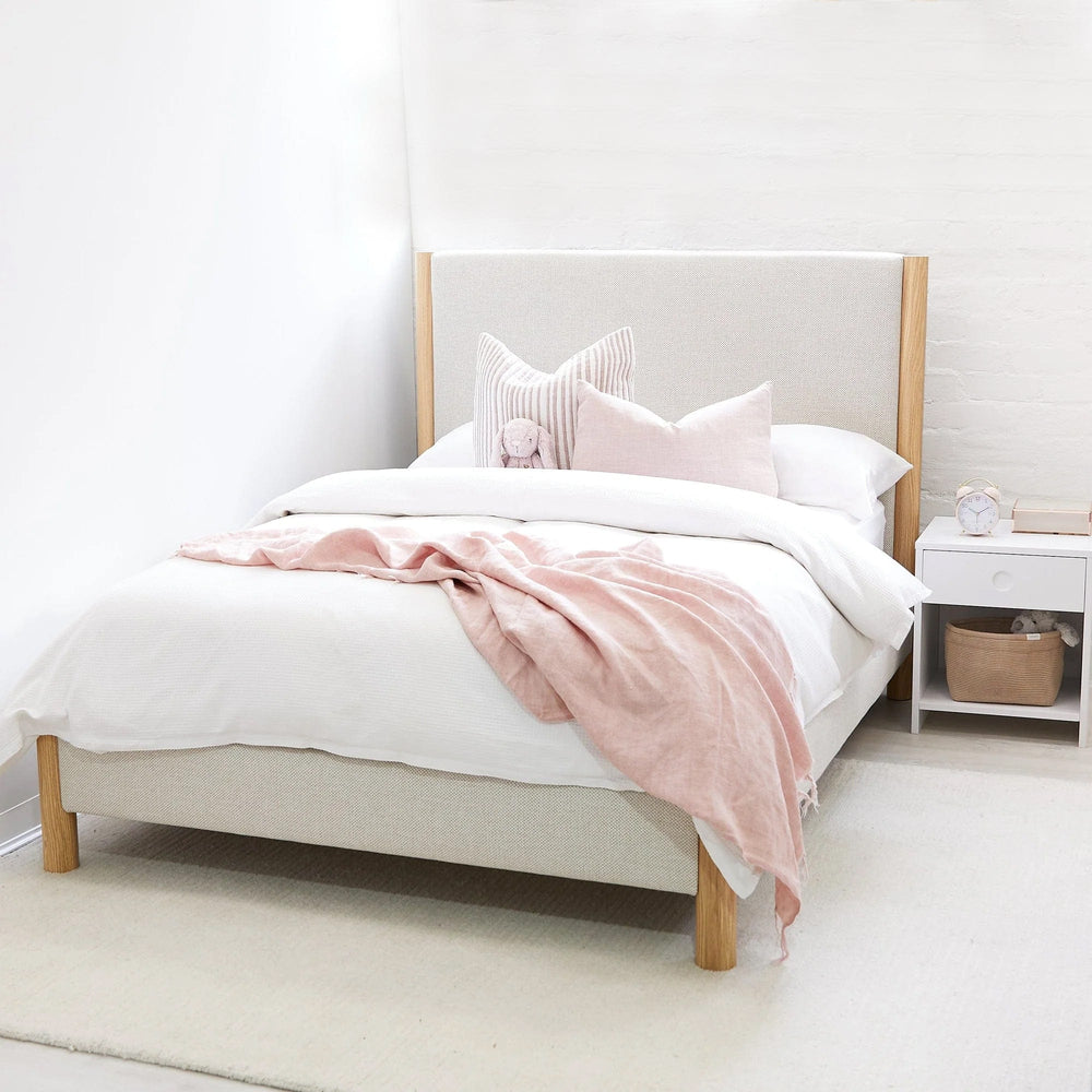 Madden Upholstered Bed - Nordic Latte Double
