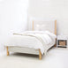 Madden Upholstered Bed - Nordic Latte King single