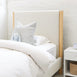 Madden Upholstered Bed - Nordic Latte King Single