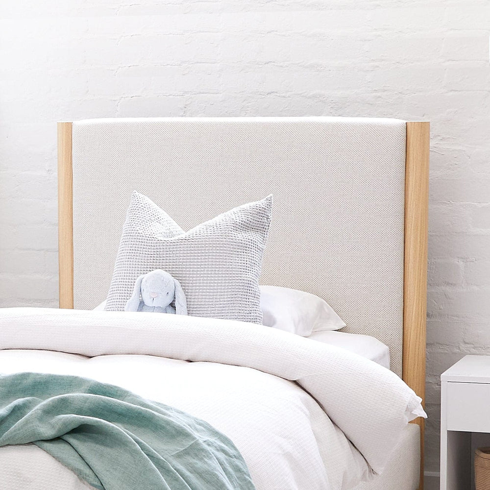 Madden Upholstered Bed - Nordic Latte King Single