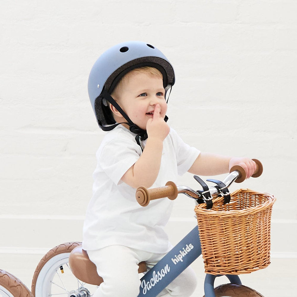 Matt Bike Helmet Steel Blue