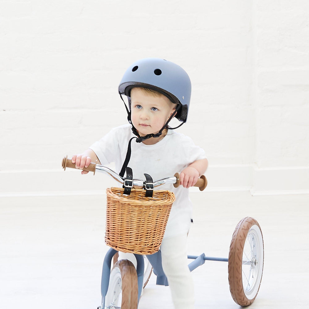Matt Bike Helmet Steel blue