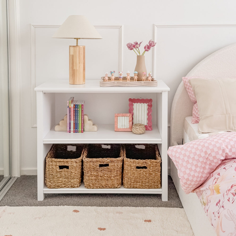 MICAH Low Bookshelf White