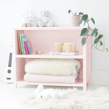 MICAH Low Bookshelf Soft Pink
