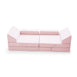 Modular Kids Play Sofa - 12 Piece Set Soft Pink