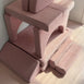 Modular Kids Play Sofa - 12 Piece Set Soft Pink