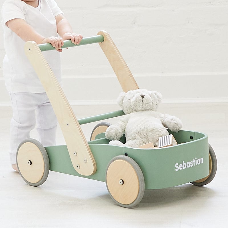 Montessori Baby Walker Olive