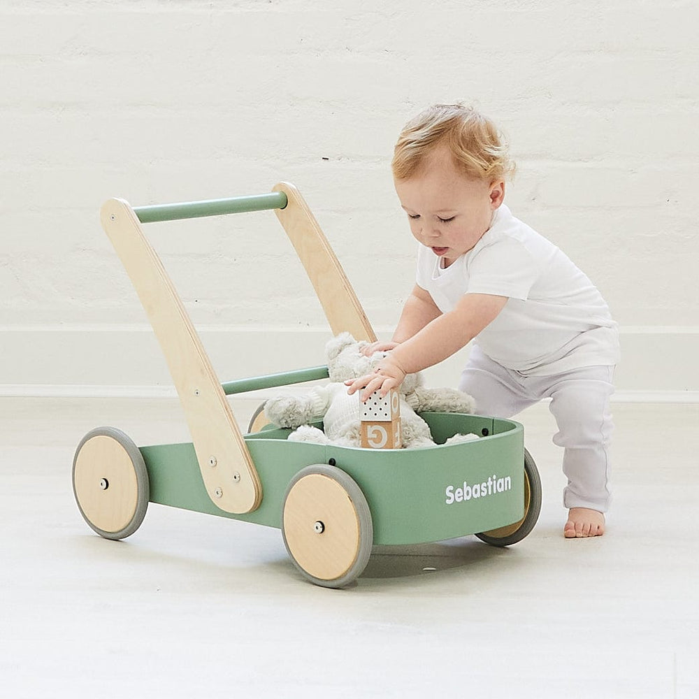 Montessori Baby Walker Olive