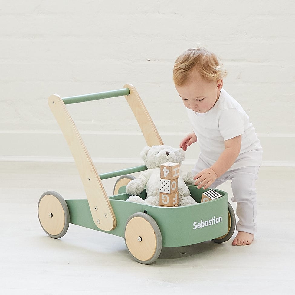 Montessori Baby Walker Olive