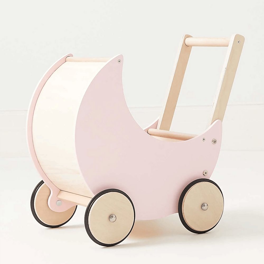Moon Pram & Doll Bedding Bundle Soft Pink/Pink