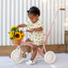 My First Pedal Trike with Parent Push Handle and Wicker Basket - Preorder Blush Pink