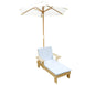 Outdoor Kids Sun Lounge Chair with Umbrella