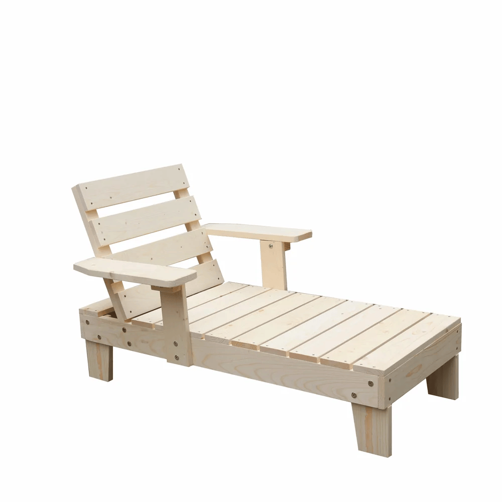 Outdoor Kids Sun Lounge Chair with Umbrella