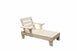 Outdoor Kids Sun Lounge Chair with Umbrella White - Preorder