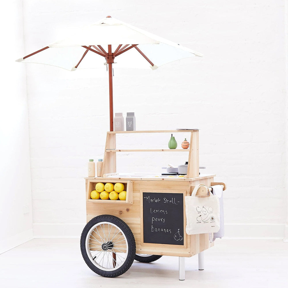 Outdoor Mud Kitchen Cart with Umbrella