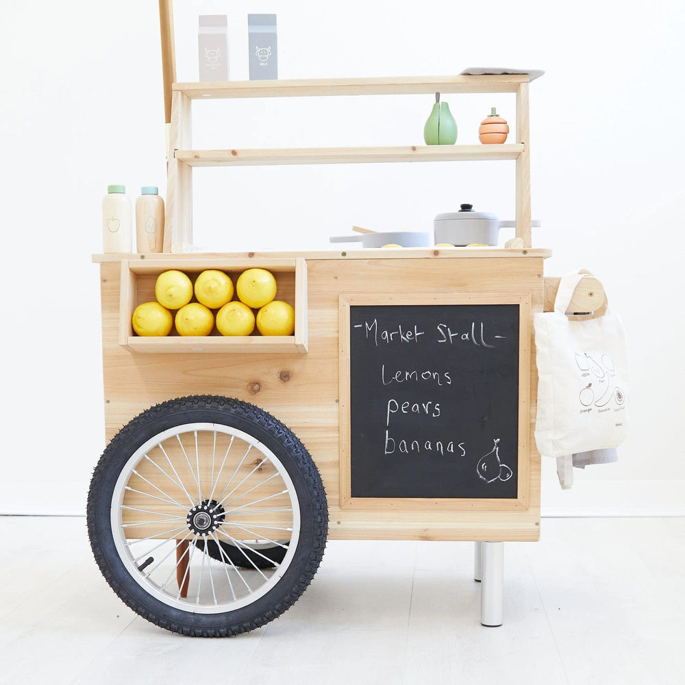 Outdoor Mud Kitchen Cart with Umbrella
