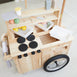 Outdoor Mud Kitchen Cart with Umbrella
