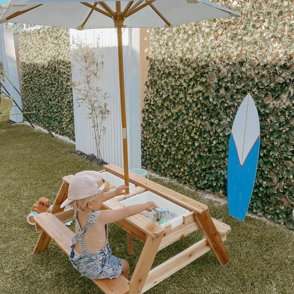 HipKids Outdoor Sun Umbrella white