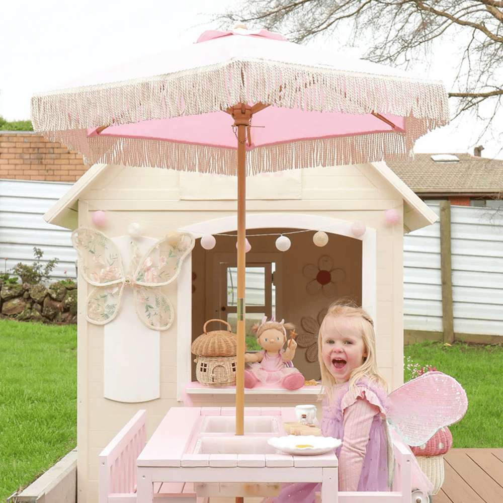 HipKids Outdoor Sun Umbrella Blush Pink