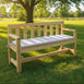 Patio Bench Chair Cushion - 2 PACK Nougat