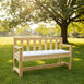 Patio Bench Chair Cushion - 2 PACK White