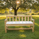 Patio Bench Chair Cushion - 2 PACK White
