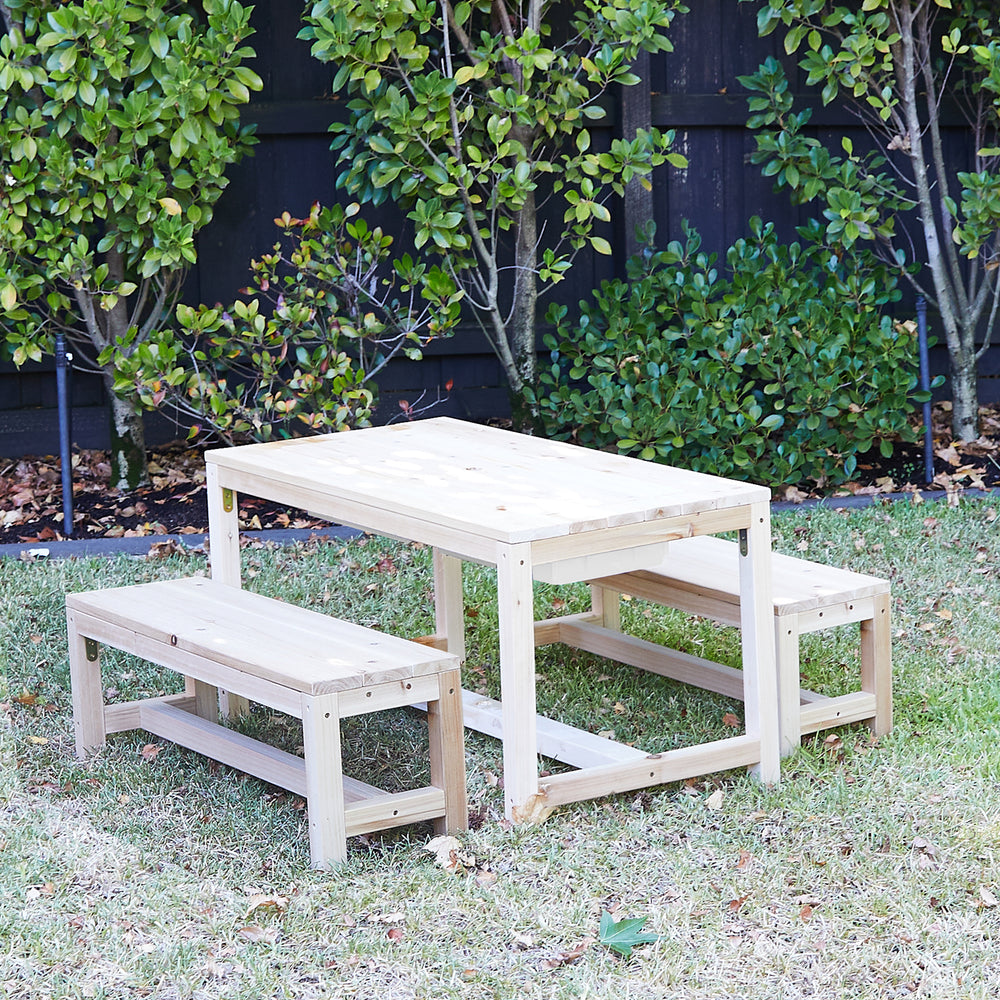 PATIO Table & 2 Bench Seats