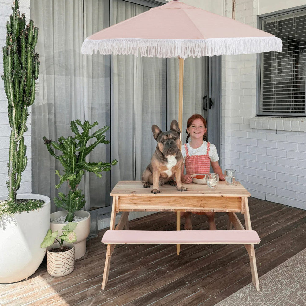 PICNIC Table Seat Cushions Blush Pink