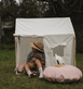 Playhouse Tent with 2pcs BAYLEY Boucle Cushions Bundle Blush Pink