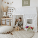 Playhouse Tent with 2pcs BAYLEY Boucle Cushions Bundle Oatmeal