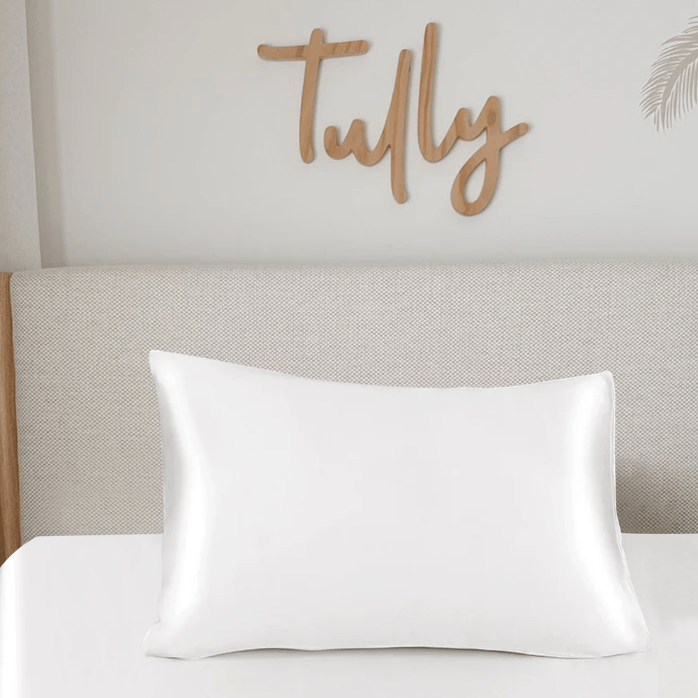 Pure Mulberry Silk Pillowcase White