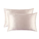 Pure Mulberry Silk Pillowcase 2 Pack Soft Pink