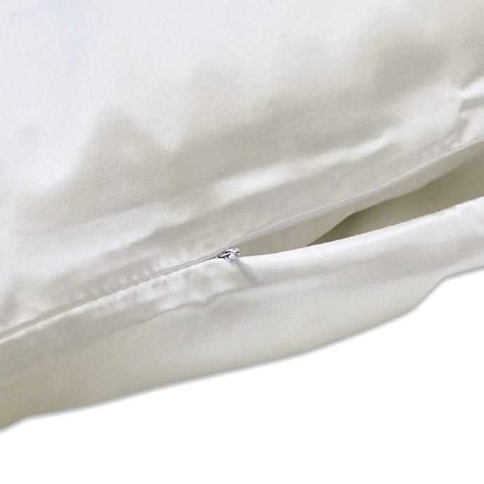 Pure Mulberry Silk Pillowcase White