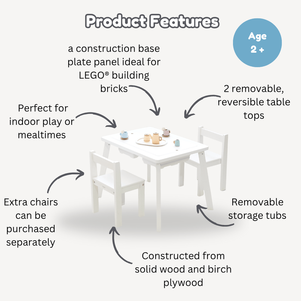 Quinn Activity Table & 2 Chair Set