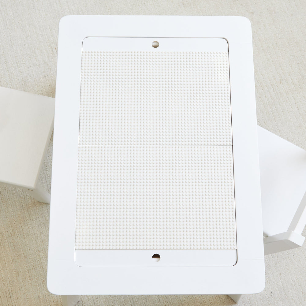 Quinn Lego Table & 2 Chair Set White