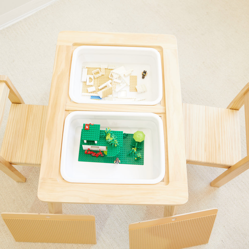 Quinn Lego Table & 2 Chair Set Natural