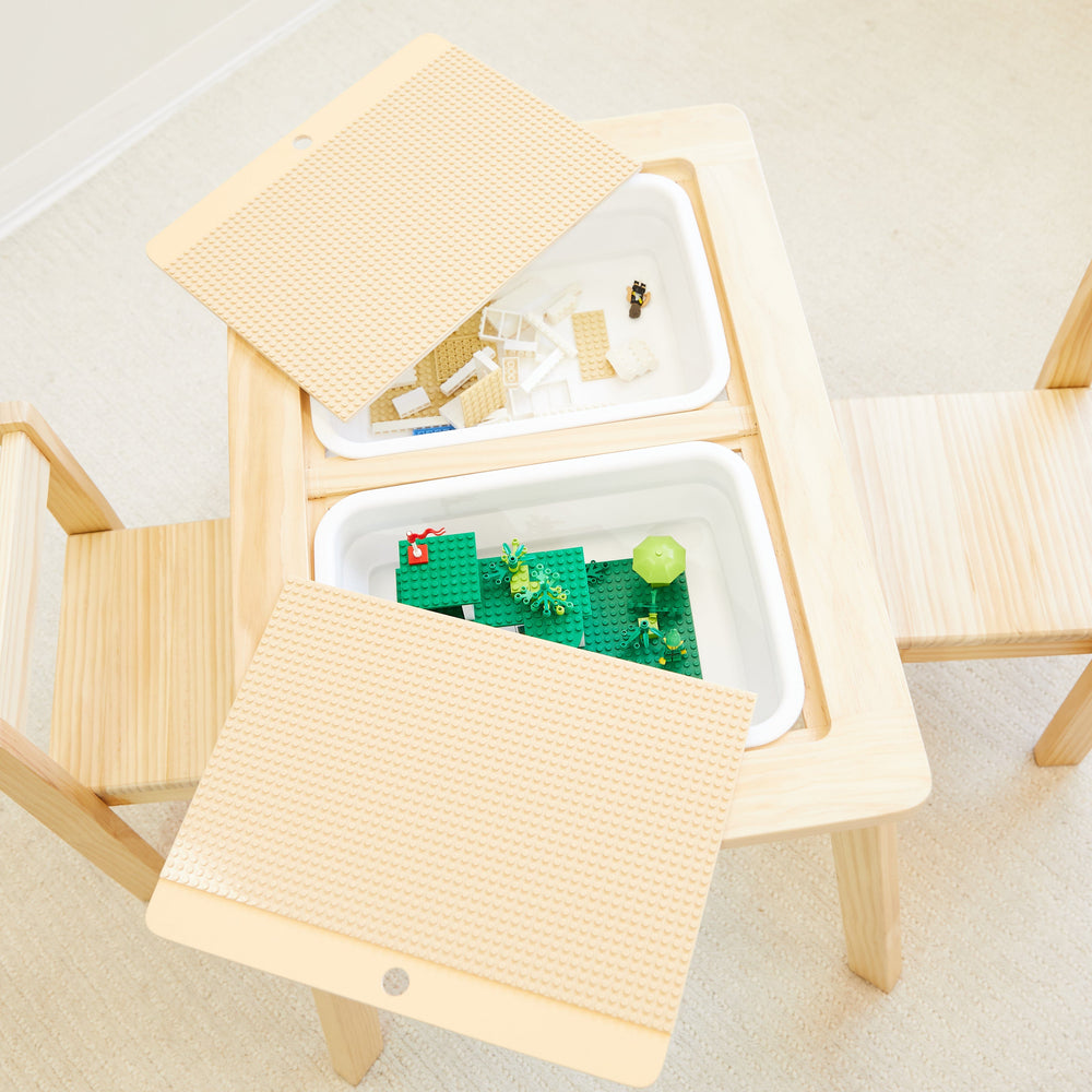 Quinn Lego Table & 2 Chair Set Natural