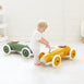 Ride On Steel Racer Push Car Mustard