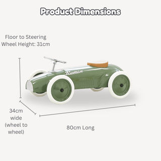 Buy retro steel toy ride on push car | push ride on speedster race car ...