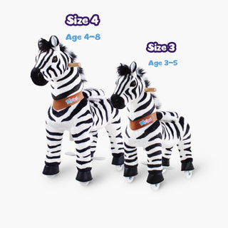 Ride On Walking Toy Zebra - Small