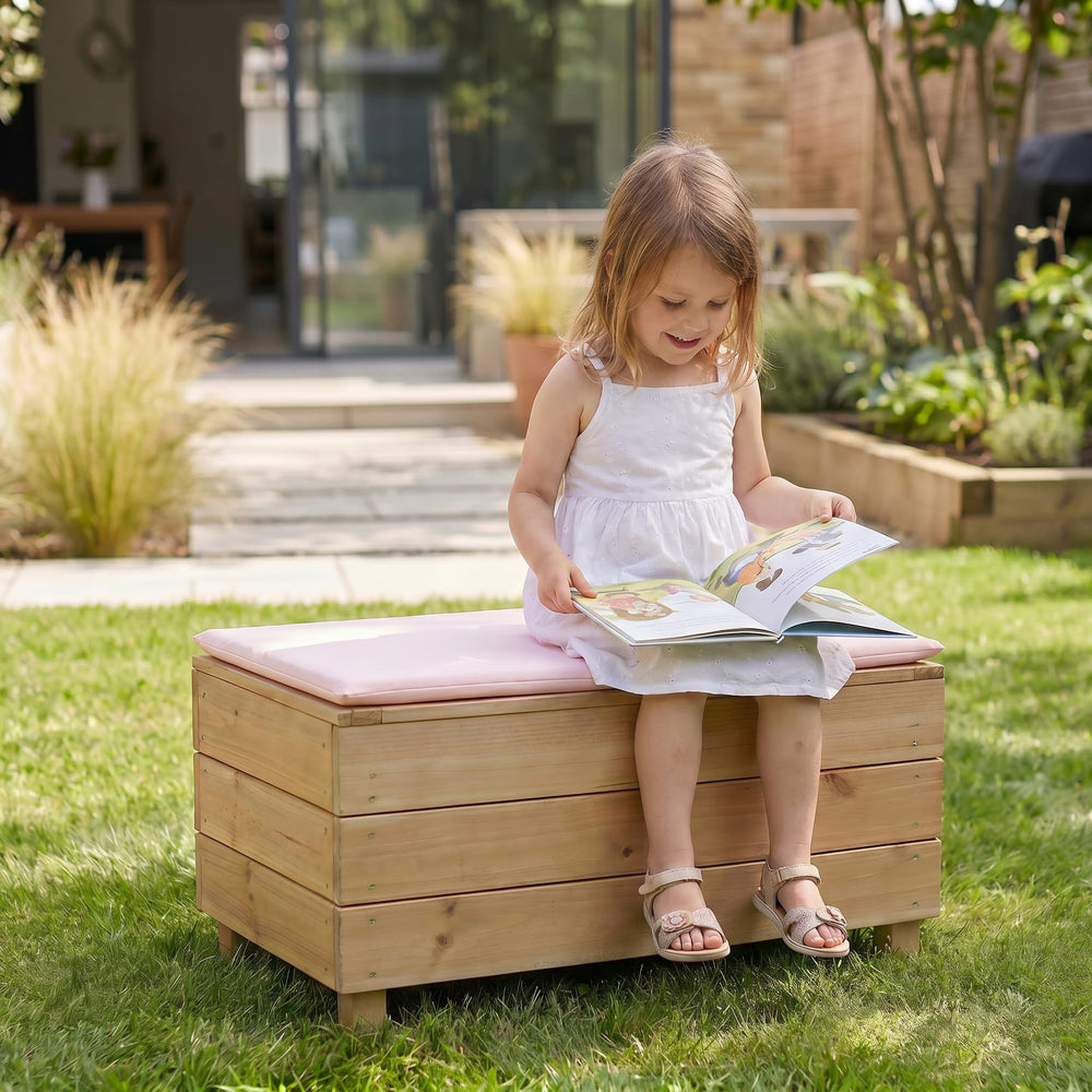 Sand Water Play / Bench with Cushion - Preorder Blush Pink