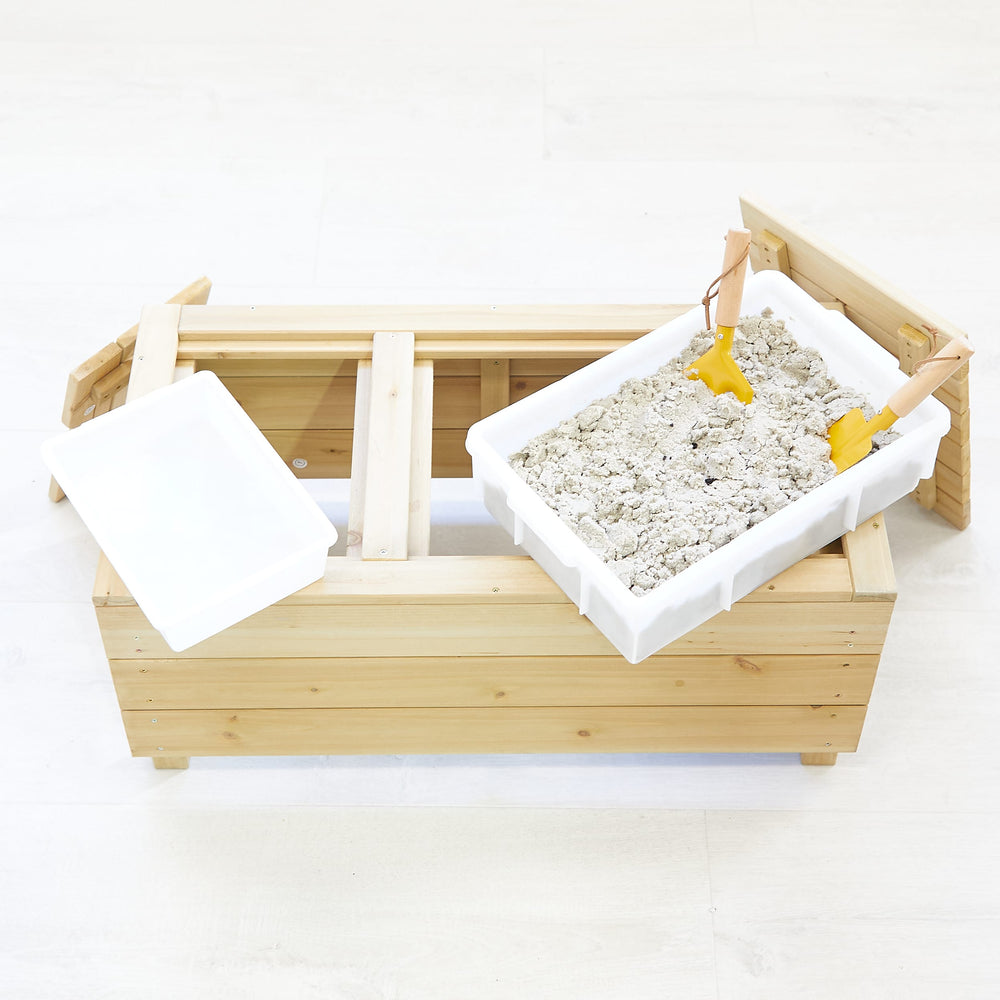 Sand and Water Play Bench with Cushion - Preorder