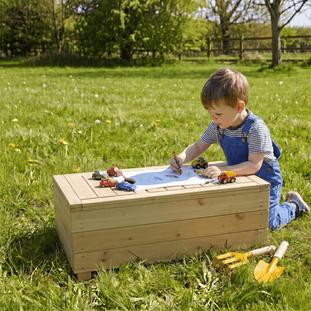 Sand and Water Play Bench with Cushion - Preorder