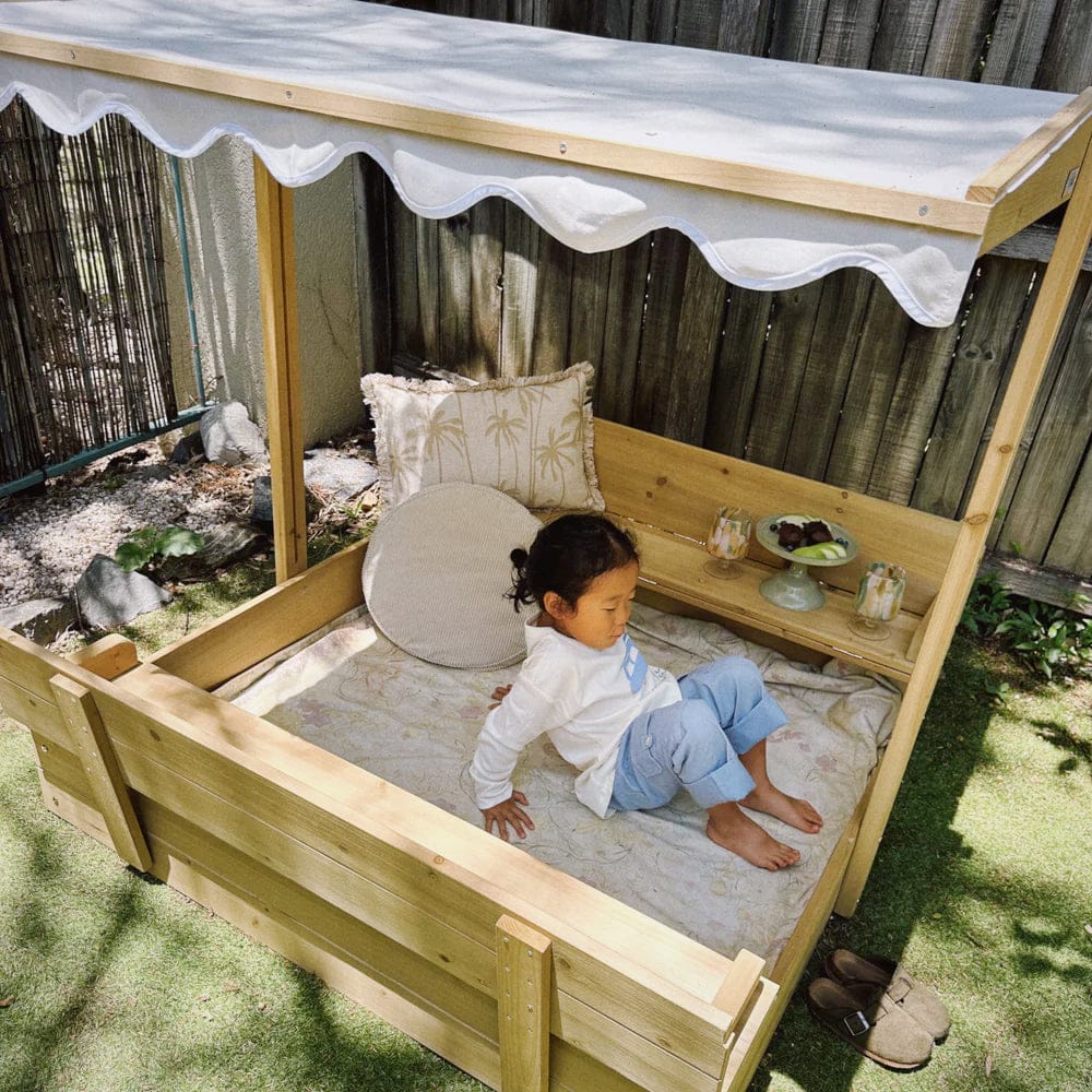 Sand Pit with Adjustable Canopy & Bench Seating - Preorder