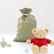 Santa Sack & Biscuit the Bear with Cherry Red Sweater Bundle Bay Leaf