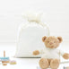 Santa Sack & Biscuit the Bear with Ivory Sweater Bundle Ivory